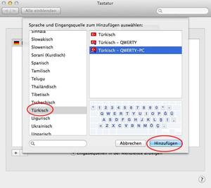 Neue Tastatur hinzufügen